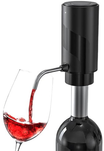 Bec verseur de vin électrique, décanteur de vin électrique rechargeable avec câble USB, cadeaux pour les amateurs de vin