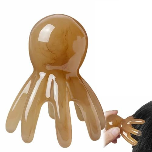 Kopfhautmassagegerät, tragbarer 8-Zinken-Kopfmassagekamm, Kopfmassagegerät, Kopfmassagegerät, Kopfmassagegerät, Kopfhaut zur Stimulation und Tiefenentspannung, für Damen und Herren, 1 Stück