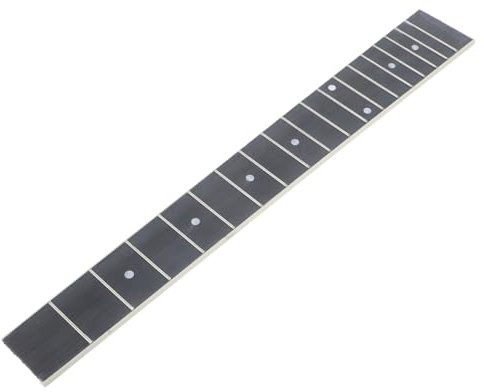 ifundom Griffbrett für Gitarre und Ukulele aus Technischem Holz Schwarzes Gitarrengriffbrett mit Glatten Kanten Bruchfest als Ersatz für Akustische Instrumente
