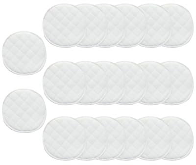 TPZORJX 20 Stück stilleinlagen,stilleinlagen waschbar,Waschbare Hautfreundlich Pads,3 Schichten 10cm Wiederverwendbar Stilleinlagen,Auslaufsicher, Saugfähig & Ultraweich für Stillen