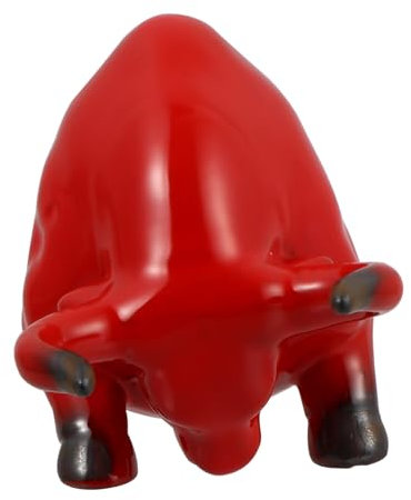 Amosfun Zisha Bull Tee Haustier Keramik Figurine Teegeschirr Arrangement Fengshui Dekor Ornament Zubehör