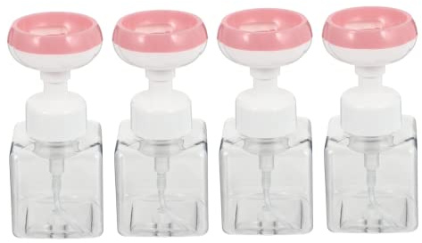 OSOLADY 4pezzi Bottiglie Schiumogene Per Domestico Riutilizzabili Per Fiori Resistenti e Pratiche Per Sapone Liquido e Detergente