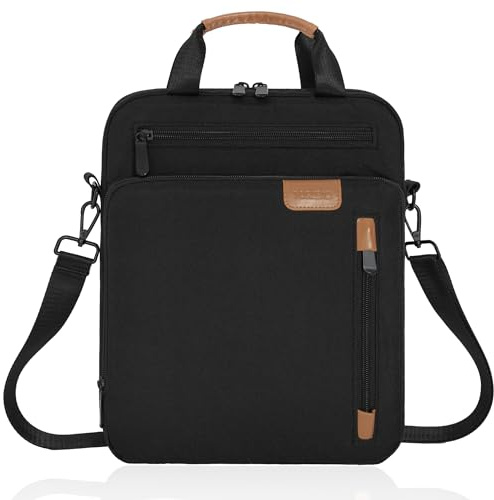 9-11 Inch Tablet Sleeve Bag with Shoulder Strap, Protective Carrying Case | Compatible with New 11 inch iPad A16 2025, Air M3/Pro 11 M4, Air 5/4/3, 10/9/8th Gen, Tab S8/S9 11(Black)