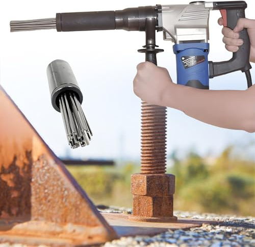 Elektrisches Nadelskalierer-Luftwerkzeug, Industrielles Rostentfernungswerkzeug 1100W Pneumatische Nadelpistole, Hochleistungs-Nadelskalierer mit Pistolengriff,220V