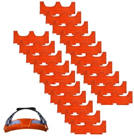 20 Piezas Casco Seguridad Banda para El Sudor Kit, Reutilizables Sudor para Casco de Protección, Protección Banda Sudor Revestimiento, Fácil de Limpiar, Suave y Cómodo