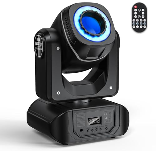 éclairage De Scène LED Rotatif (8 Gobos/8 Couleurs) + Télécommande, Contrôle DMX Et Sonore - éclairage Disco, Stroboscope, pour Fêtes, Mariages, Spectacles en Direct 60w