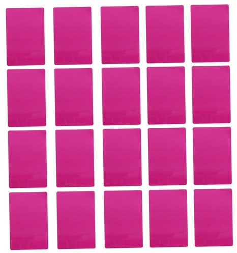 LOLIPPYY 50 Piezas Tarjetas de para Grabado Tarjetas de Presentación Metálicas Violetas Paquete de Unidades para Máquina de Marcado Duraderas y Personalizables