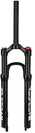 26 Pouce Vélo Suspension Fourche Haute Résistance En Alliage D'aluminium Impact Atténuation Verrouillage Manuel Tube Noir pour VTT