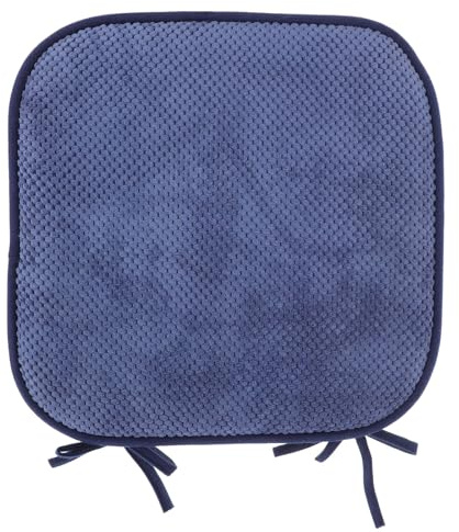 LALADEFIEE Memory Seat Cushion Pad for Chair, Polyester, Blue