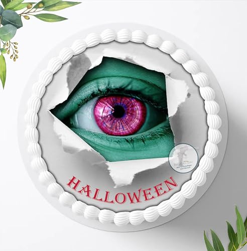 Halloween Tortenaufleger Tortenbild Geburtstag Fondant Zuckerpapier Ø 20 cm / 4643
