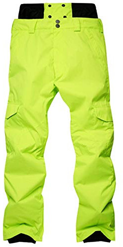Herren-ski-Hose mit Reißverschluss, Winddicht Wasserdicht Dick Ski-Outfit Füllung Baumwolle Schneehose für Männer Fischen Thermische Dauerhafte Ski Schneehose Snowboarden