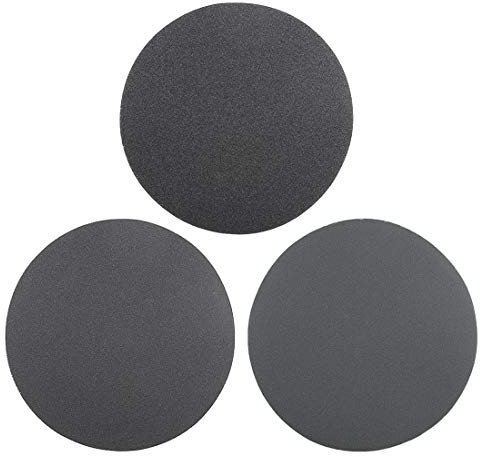 sourcing map 6-Inch Hook and Loop Sanding Disc Wet/Dry 150/240/400 Grit Assorted Silicon Carbide Round Sandpaper for Sanding Grinder Polishing 15 Pcs