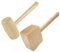 2-teilig SET Holzhammer Rund + Rechteck Schreiner Klüpfel Schreinerhammer Klopfholz Holz Hammer 21-206-305