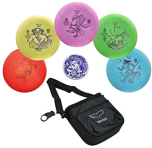 Yikun Disc Golf Starter Set With Mini Marker Bag - 165-170g Outdoor Games Kit for Beginners