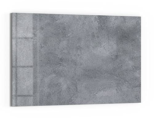 DEQORI Glas-Magnettafel | 60x40 cm groß | Motiv Betonstruktur im Detail | Memo-Board aus Glas | Magnetboard inkl. Magnete, Stift & Tuch für Küche & Büro | Tafel magnetisch & beschreibbar