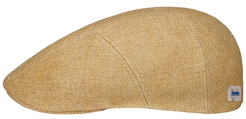 Stetson Uni Sustainable Linen Flatcap Made in EU Herren Frühling Sommer senf L (58-59 cm)
