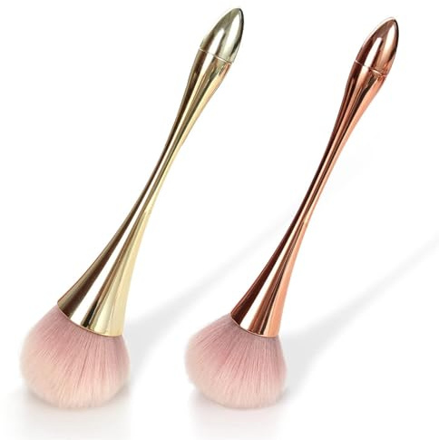 Professional Large Mineral Powder Brushes,Nail Brushes,Makeup Brushes for Foundation, Blush, Highlighter for Blending, Buffing, Contouring