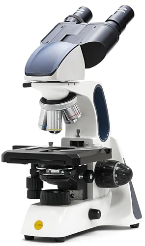 Swift SW400INF-B-CL 40X-2500X Magnification, Infinity Optical System Research-Grade Binocular Microscope Compound Lab with Wide Field10X/25X Eyepieces, Mechanical Stage, UltraPreciseFocusing