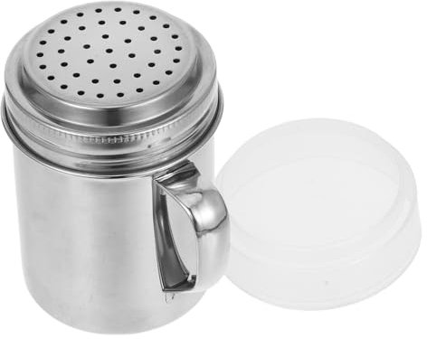 EXHUMKY Espolvoreador De Acero Inoxidable Con Asa Para Azúcar y Especias Diseño Compacto y Ligero Distribución Uniforme Para Cocina y Repostería Para Uso Diario Hogar