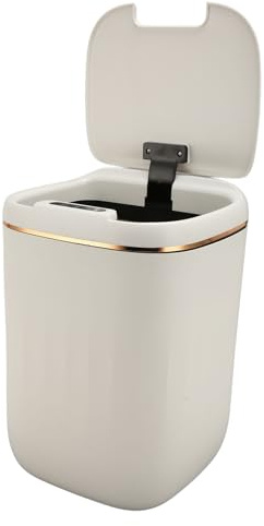 TOPINCN Smart Sensor Mülleimer, 20L Automatischer Müllbehälter mit IPX5, Stromanzeige und Ladung Vom Typ C, Große Kapazität für Küche, Badezimmer, Büro, Berührungsmüll Can für Wohnzimmer