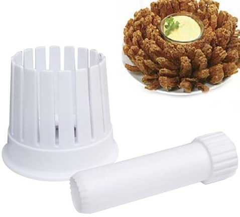 Taglierina per fiori di cipolla, affettatrice per verdure, 10 x 8 x 8 cm, cibo fiorito, gadget da cucina, utensile da taglio riutilizzabile, per cucinare a casa