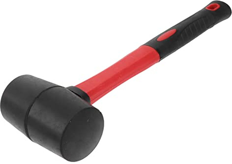 HOLIDYOYO Gummihammer für Bodeninstallation Rutschfester Stoßdämpfender Hammer mit Komfortablem Griff für Heimwerker und Professionelle Anwendungen