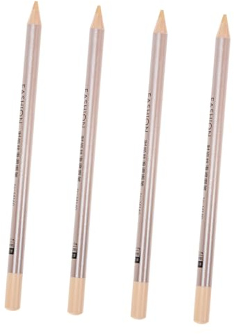 NOLITOY 4 Stück Holz Concealer Stifte zum Abdecken von Narben und Augenringen Wiederverwendbar Modisch und Einfach für Businessreisen und Anfänger Geeignet