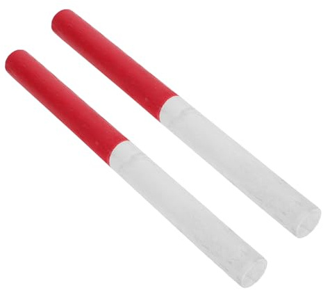 Gogogmee 2 pièces Bâton Relais Bois pour Garçon Fille Légers et Antidérapants pour Courses Scolaires Jeux Équipe et Entraînement Gymnastique