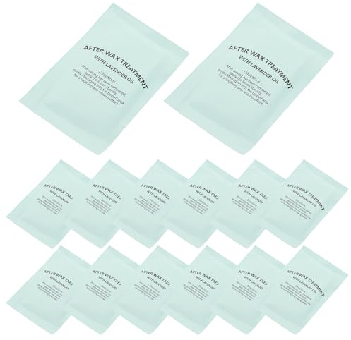 Générique Lingettes Après Épilation 20 Lingettes Humides Nettoyantes pour Résidus de Cire Soin Nourrissant Visage et Corps Faciles à Utiliser