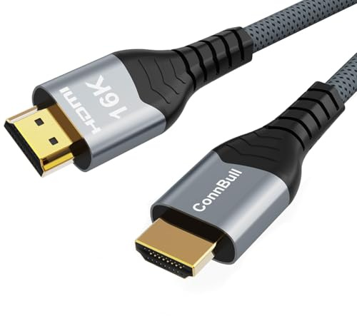 HDMI 2.2 Cable 0.5m, 96Gbps Ultra High Speed, Compatible hdmi 2.1 cable | Support 16K 60Hz, 8K 120/144Hz, 4k 240Hz & VRR, eARC, HDR10+, Dolby Atmos, for PS5, Xbox，Soundbar, Gaming PC, HDTV, Monitor