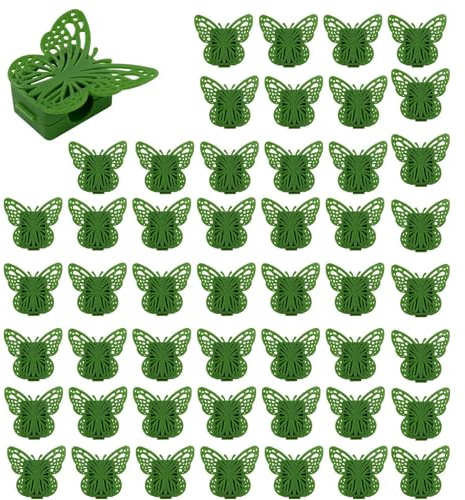 yakermur Clips muraux pour grimpantes, Support adhésif, Clips muraux pour pothos, clématites, Maison, Bureau, Salon, Chambre à Coucher, Jardin, Cour