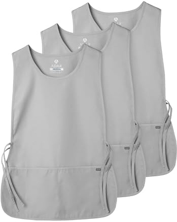 Adar Universal Cobbler Apron 3 Pack - Unisex Cobbler Apron - 7023 - Silver Gray - R