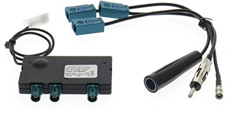 Profi DAB/ FM Splitter - DIN Stecker - DIN Buchse - SMB Buchse