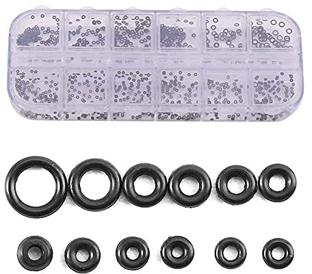 12 Taglie Orologi piccoli O-ring Guarnizioni Anelli Assortimento Kit Guarnizioni impermeabili di ricambio