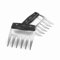 Lacor - 38015 - Garras de OSO, Cuchillas para Desmenuzar Alimentos, Acero inoxidable, Ideal para Desmenuzar y Manipular Carnes, Mango Eergonómico, 10.5x12 cm