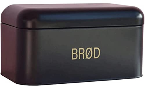 OLOTU Stockage Boîte à Pain en métal Noir, Porte-Pain au Design Moderne de Ferme, Corbeille à Pain multifonctionnelle pour comptoir de Cuisine Boîte à Pain