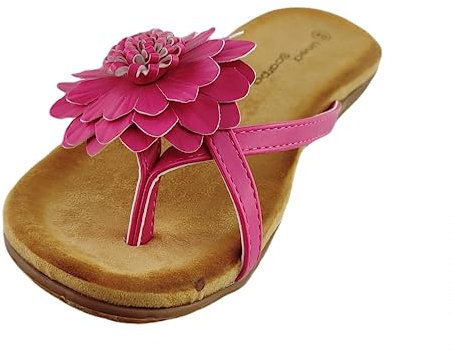 Modische und bequeme Damen Zehentrenner Sandale - Linea Scarpa Murano - Langlebig, robust und rutschhemmend: Größe: 41 | Farbe: hot Pink