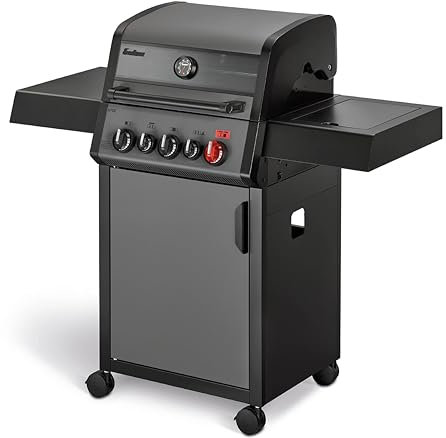 Enders Gasgrill Hyde 3 SIKR Turbo, 3-Brenner aus Edelstahl für kraftvolles direktes und indirektes Grillen, 800 °C Turbo Zone, Switch Grid, Infarot-Backburner und Seitenkocher #8040