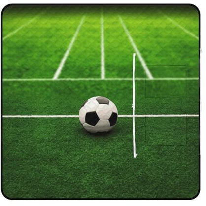 Tappetino da picnic portatile, tappetino da picnic stampato verde per parco giochi di calcio,Coperta da spiaggia pieghevole all'aperto,Tappeto interno