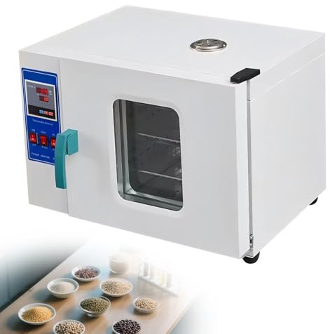 ZHDANB Forno a convezione da Laboratorio,Forno da Laboratorio di capacità,Forno essiccatore,500W 20V,con regolatore di Temperatura Intelligente e Timer, istituti di Ricerca AGalvanizedwithairblast