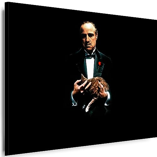 Myartstyle - Bilder Godfather Der Pate 120 x 80 cm Leinwandbilder XXL - 1 Teilige Wandbilder Film Popular Movies Kunstdrucke w-P-2020-075