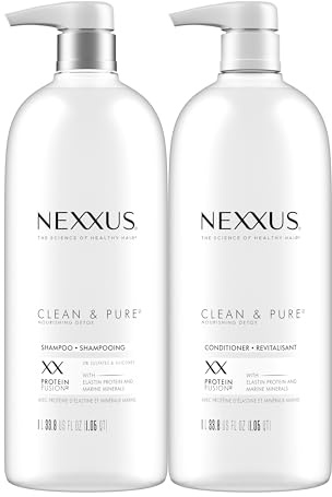 Nexxus Clean & Pure Clarifying Shampoo + Conditioner Set 33.8 oz 2 ct