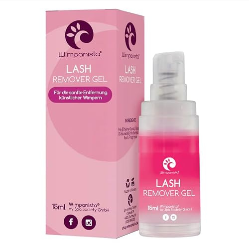 Wimpanista® Lash Remover Gel für die Wimpernverlängerung. Entferner von Einzelwimpern und Wimpernkleber Kleberesten (15ml)