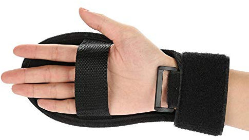 Yosoo Health Gear Fingerhandschuhe Fingerschienenorthese, Antispastik-Rehabilitationshilfstrainingshandschuhe, Daumen-Handgelenk-Schienen-Handorthese für(Kletthandschuhe)