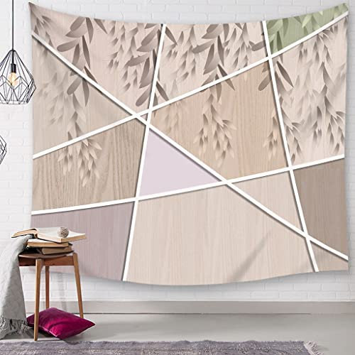 EHOMERY Wandbehang Asiatisch Foto Wanddekoration Beige Holzstruktur Gross Wandschmuck Modern Groß Schlafzimmer Wohnzimmer Wanddekoration 59X59 Inches