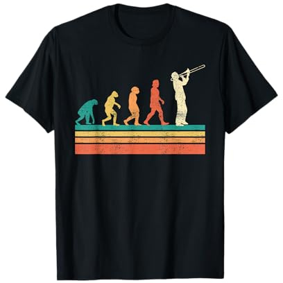 Musiker Posaunist die Evolution Posaune T-Shirt