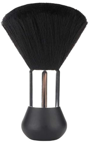 Brosse de Cou de Coiffure, Professional Noir Ultra Doux Plumeau Brosse de Coiffeur Nettoyage Balais à Cou Brosse à Cheveux pour Salon Barbier Coiffeurs