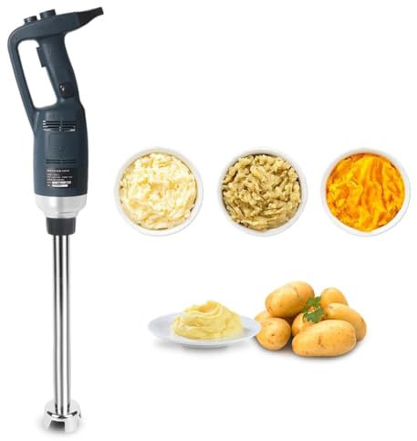 Batidora eléctrica de Varilla con Eje de 50 cm, batidora de inmersión Comercial de 500 W con botón de Bloqueo y Seguridad, Velocidad Variable 4000-16000 RPM, batidora de Mano para Sopa, Batidos
