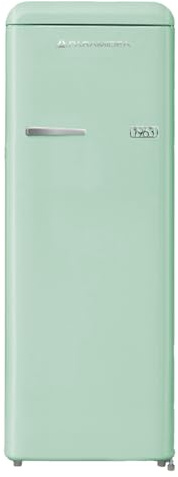 PYRAMIDEA Frigorifero Vintage Colorato Verde Singola Porta Ventilato 240 L Lordi (218 L Netti) MAMBO2401G