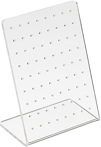 Hehglng Earrings Stand Display Showing Showcase Rack Ear Cuff Studs Holder Hanger Hook 72 Holes 36 Pairs 72 Holes translucent Jewelry Towers